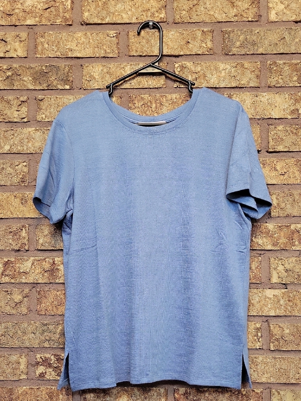 Philosophy Short Sleeve Stretch Crewneck Blue Tee Size Medium New with Tags